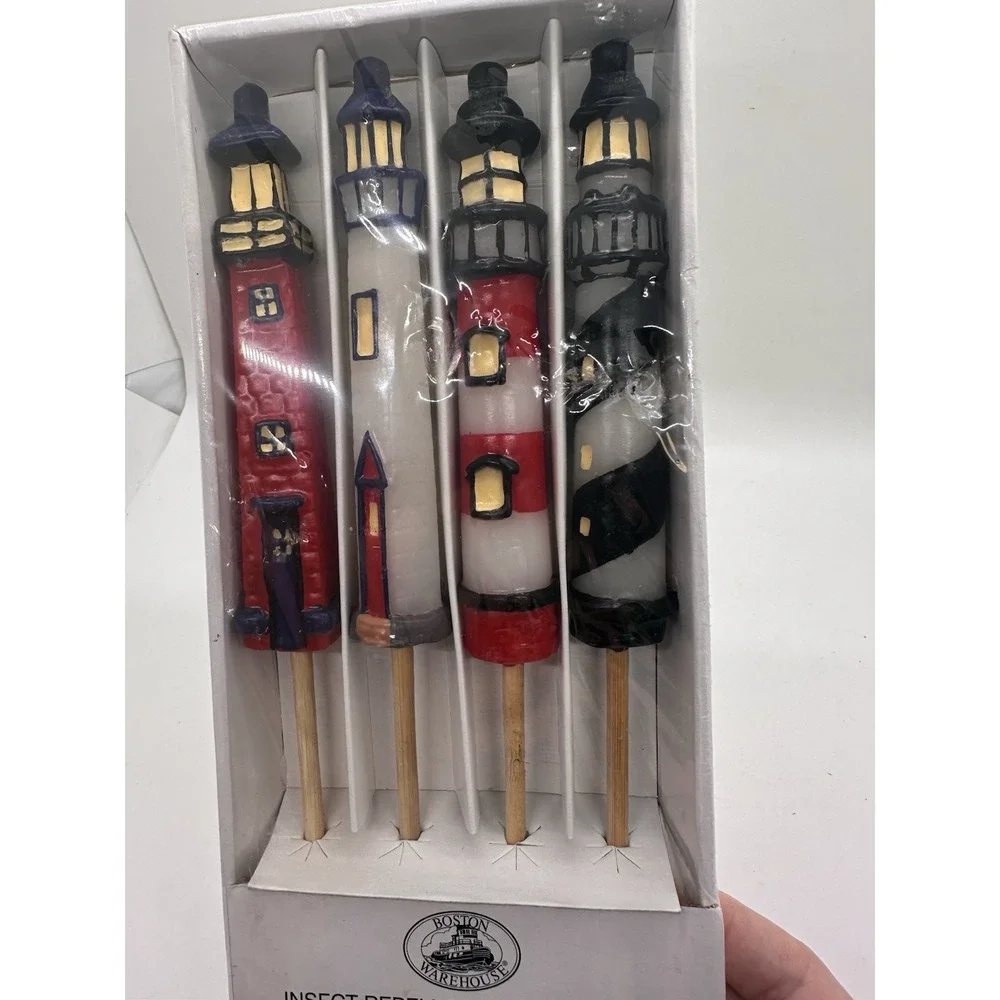 Mini‎ Garden Lighthouse Torches : Boston Warehouse : Citronella : Outdoor